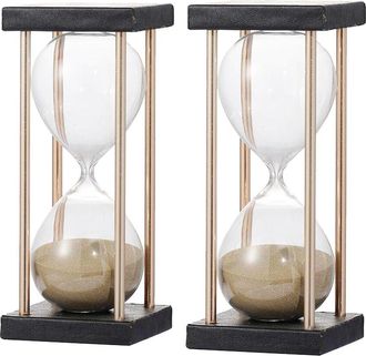 A&B Home Set Of 2 Stanley 15-Minute Hourglass
