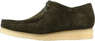 Clarks Schoenen, Heren, Groen, 42 EU, Leer, Wallabee