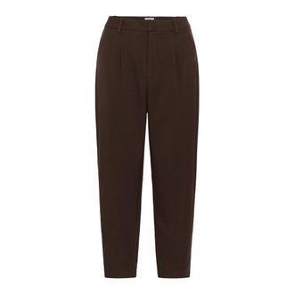 Kaffe Pantalon - Dames - Broeken - Bruin - Maat: XS Leer