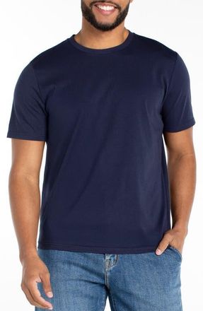 Liverpool L.A. Cotton Blend Crewneck T-Shirt in Navy at Nordstrom, Size X-Large