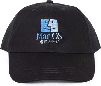 Agor&agrave; Mac Japanese 6 Panel Dad Hat Cap (Black)