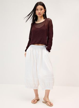 Twik Womens Loose fabric bloomer pant