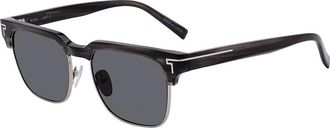 Tumi Grey Square Mens Sunglasses STU514 SMK3 53