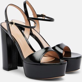 Gianvito Rossi Marlena leather platform sandals
