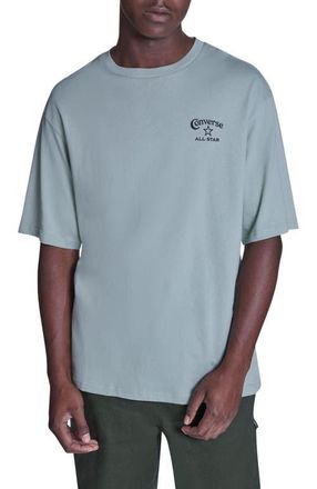 Converse Heritage Wordmark Relaxed T-Shirt in Thyme Again at Nordstrom, Size X-Small