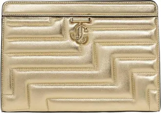 Jimmy Choo London Avenue Quilted Leather Pouch