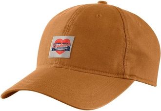 Carhartt Work in Progress Heart Patch Canvas Cap Cap f&uuml;r Damen | braun