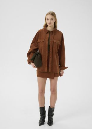 Gestuz Overhemd met lang mouwen GZcortes Loose fit brown