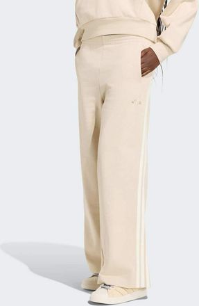 adidas adidas kit - Pantaloni ampi colore lino cristallo/bianco sporco con 3 strisce