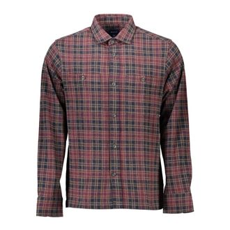 GANT Lange mouwen overhemd Bruine Franse kraag - Heren - Casual Overhemden - Veelkleurig - 2XL - Overhemden