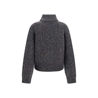 Our Legacy Merino Wool Three-Colour Moulin&eacute; Cardigan - Gray