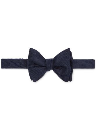 Brunello Cucinelli Zijden twill vlinderstrik - Blauw