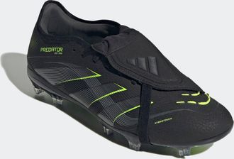 adidas Fussballschuh ADIDAS PERFORMANCE PREDATOR PRO FOLD-OVER TONGUE FG, Damen, Gr. 45, schwarz (core schwarz, carbon, lucid lemon), Synthetik, Schuhe Fussb