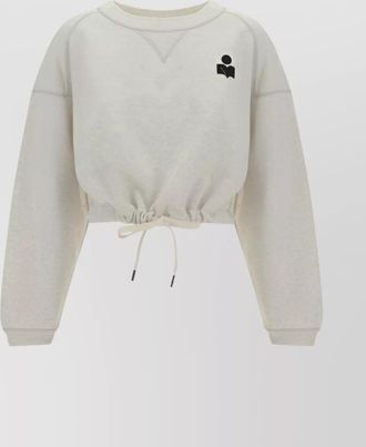 Isabel Marant margo cropped cotton sweatshirt
