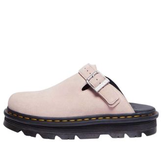 Dr. Martens Zebzag Suede Mules Powder Pink 31937650