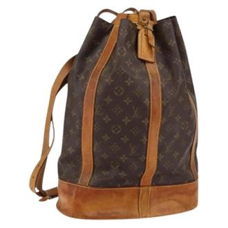 Louis Vuitton Pre-owned Bucket Bags, female, Brown, Size: ONE SIZE Pre-owned Canvas Bucket Bag