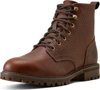 Ariat Mens Moorland Bison Boots in Cognac Bison, D Medium Width, Size 10.5, by Ariat