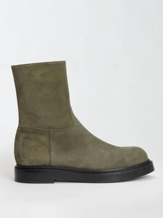 Fabiana Filippi Womens Suede Boots In Olive Green