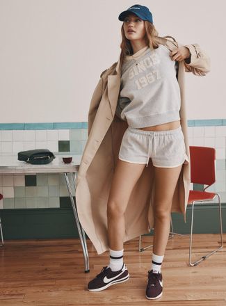 Twik Womens Soft fleece athletic minishort