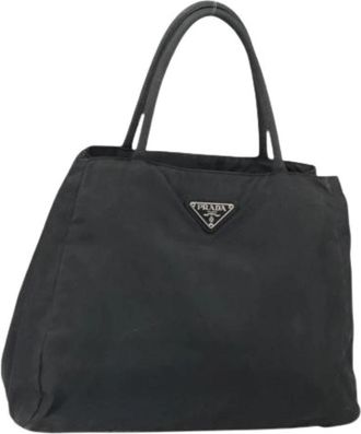 Prada Pre-owned Vintage Nylon Tote Bag - Dames - Vintage Shopper - Zwart - ONE Size - Nylon - Vintage
