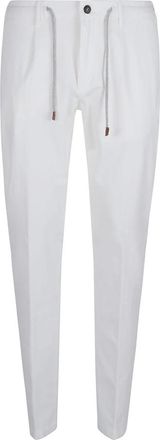 Eleventy Heren, Broeken, Wit, Maat: W32 Katoen