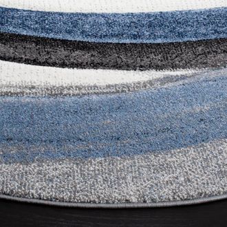 Safavieh Alfombra polipropileno gris/azul 122 x 122 cm