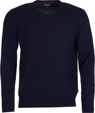 Barbour V-Hals Gebreide Trui - Heren - V-hals truien - Blauw - S - Wol - Truien & Vesten
