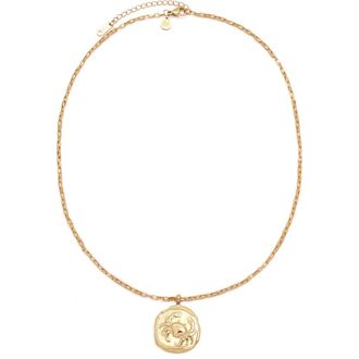 Petit Moments Horoscope Charm Necklace in Gold-Cancer at Nordstrom