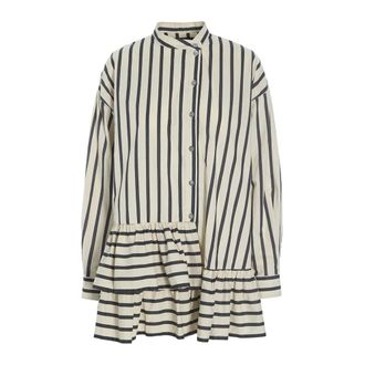 Bitte Kai Rand Shirts, female, Multicolor, Size: XL Striped Oversized Ruffle Shirt Pirate Stripe