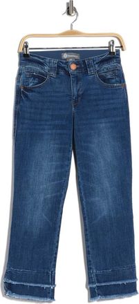 Democracy Double Layer Crop Jeans in Mid Blue Artisanal at Nordstrom Rack, Size 14P