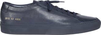 Common Projects Blue Achilles Premium Low-Top Leather Sneakers