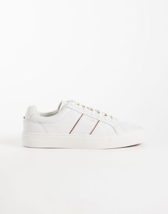 Tommy Hilfiger sneakers in pelle bianche-Bianco