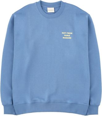 Dr&ocirc;le de Monsieur Blue Crew Neck Sweatshirt