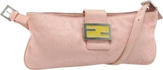 Fendi Pre-owned Vintage Schoudertas - Dames - Vintage Schoudertas - Roze - ONE Size - Leer - Vintage