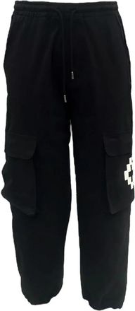 Marcelo Burlon Slim Fit Broeken - Heren - Sweatpants - Zwart - XS - Broeken