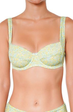 Huit Citron Vert Underwire Bikini Top in Green at Nordstrom, Size 34C