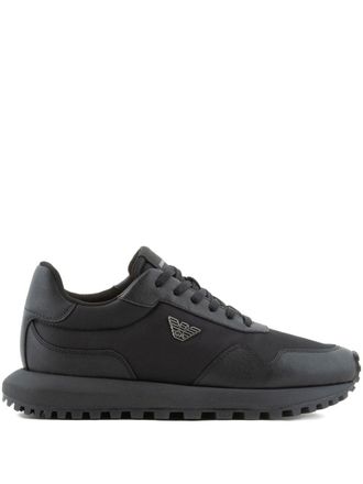 Emporio Armani nylon sneakers met logo