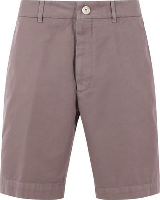 Brunello Cucinelli Chino corti in cotone - Marrone
