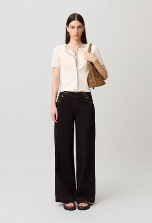 Claudie Pierlot Cardigan maille contrast&eacute;