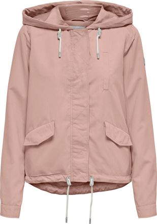 Only Parka ONLY ONLSKYLAR HOOD SPRING JACKET CC OTW, Damen, Gr. XL, misty rose, Web, Obermaterial: 92% Polyester, 8% Nylon, unifarben, regular fit, Jacken 