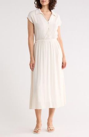 West K Short Sleeve Shirtdress in Oatmeal at Nordstrom Rack, Size X-Large