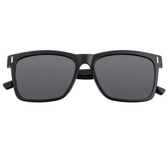 Breed Mens Black Round Sunglasses BSG065BK
