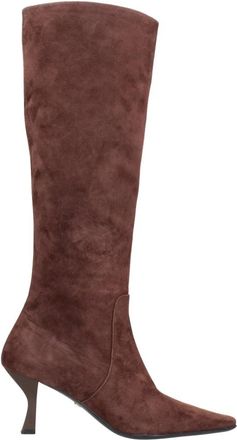 Marc Ellis Heeled Boot - Dames - Laarzen met Hak - Bruin - 38 EU - Leer - Schoenen