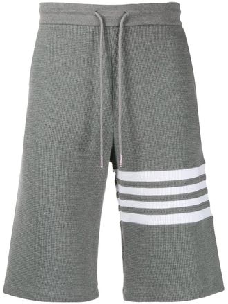 Thom Browne Joggingshorts met vier strepen - Grijs