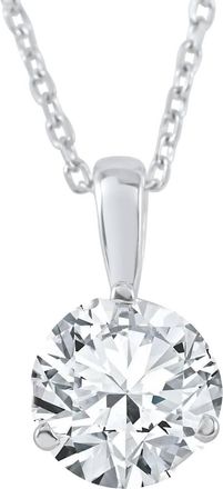 Pompeii3 3/4 ct Solitaire Lab Grown Diamond Pendant available in 14K and Platinum