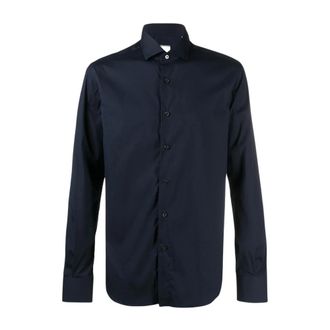 Xacus Cotton Slim-fit Shirt - Heren - Casual Overhemden - Blauw - 4XL - Katoen - Overhemden