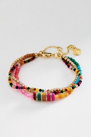 BaubleBar Rowan Semi-Precious Layered Bracelet, S&atilde;o Paulo Edition