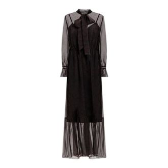 Twinset Dames, Jurken, Bruin, Maat: S