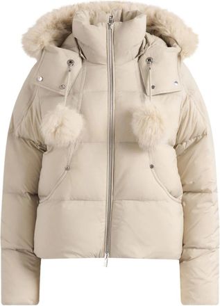 Moose Knuckles Everest Bomber met capuchon - Dames - Jassen - Grijs - Maat: XS Nylon