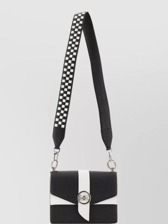 Michael Kors greenwich two-tone checkered strap shoulder bag